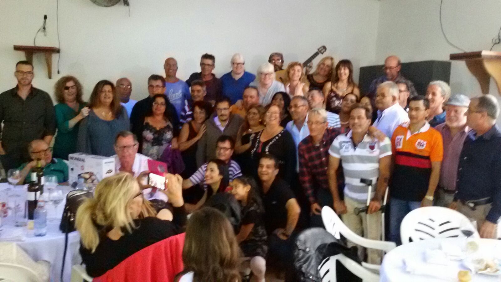 Asistentes de la Agencia de Arrecife a la conmemoración de Santa Lucía.